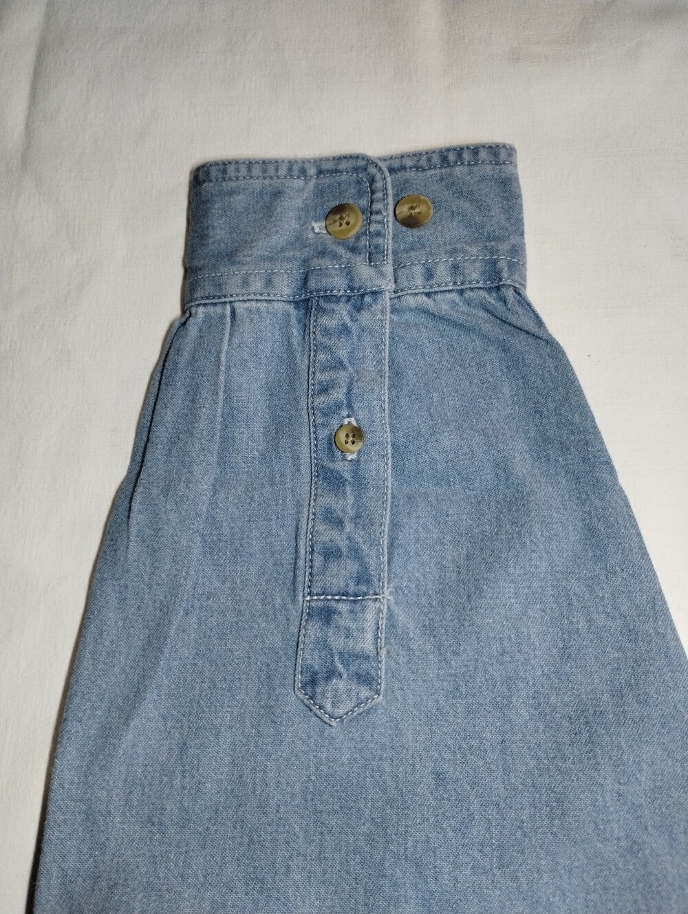 Lee Light Blue Denim Button-Up Shirt with Small Chest Embroidery - Picture 6 of 8